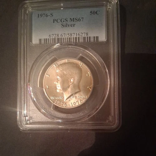 1776-1976-S Silver Kennedy Half Dollar PCGS MS67