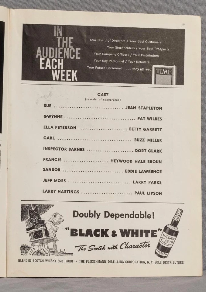 Playbill Bells Are Ringing Shubert Theatre August 26 1957 - Image 4 of 4