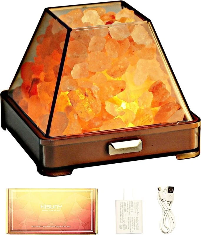 Mini salt 2024 lamp for desk