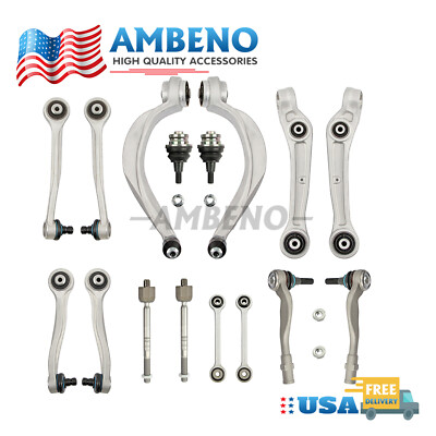16x Front Suspension Control Arm & Ball Joint Kits For Audi A8 D4