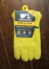 Wells Lamont Heavy Duty SMALL Cowhide Adjustable Ball & Tape Wrist Gloves #1132S