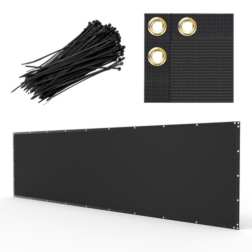 6'x50' Privacy Fence Screen Windscreen Garden Balcony Mesh Fabric Shade Cover - Picture 24 of 73