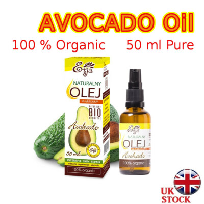 AVOCADOÖL 50ml reine Bioöle 100 % BIO natürlich Olej Awokado ETJA