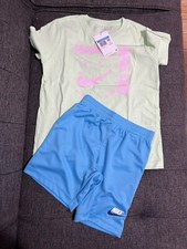 NWT Nike Boys 2 Piece  Have A NIKE Day  T Shirt And Blue Shorts Set Size M