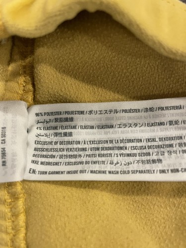 Yellow Hollister Sleep Shorts Pajamas Size M - Picture 5 of 5