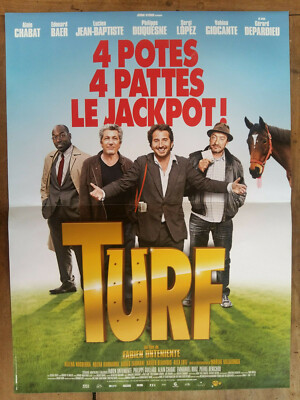 Plakat TURF 4 POTES 4 PATTES Der Jackpot! Alain Chabat Edouard Baer 40x60cm