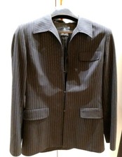 TAILLEUR SARTORIALE GESSATO GRIGIO, GONNA E PANTALONE - Taglia 44