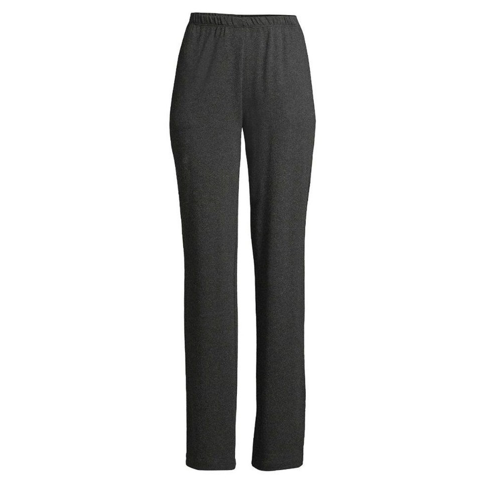 Lands End Womens Dark Gray Sport Knit Pants Medium Petite eBay