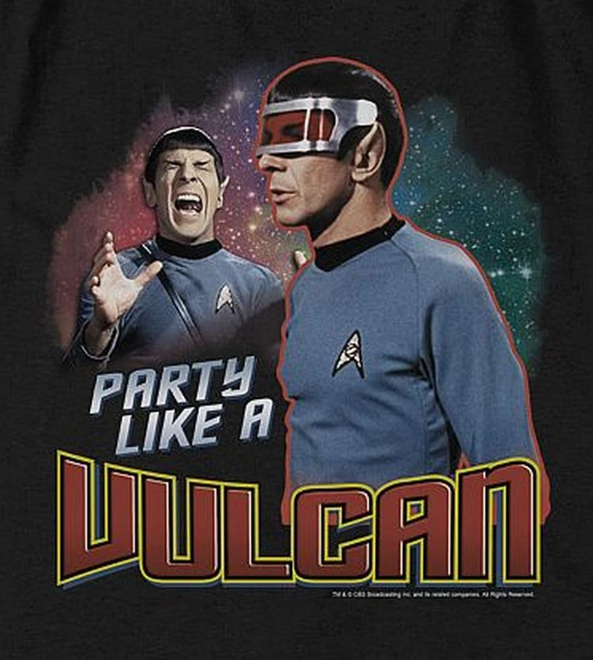星际迷航 TOS "Party Like A Vulcan" 婴儿连体衣 — 第 2/3 张图片