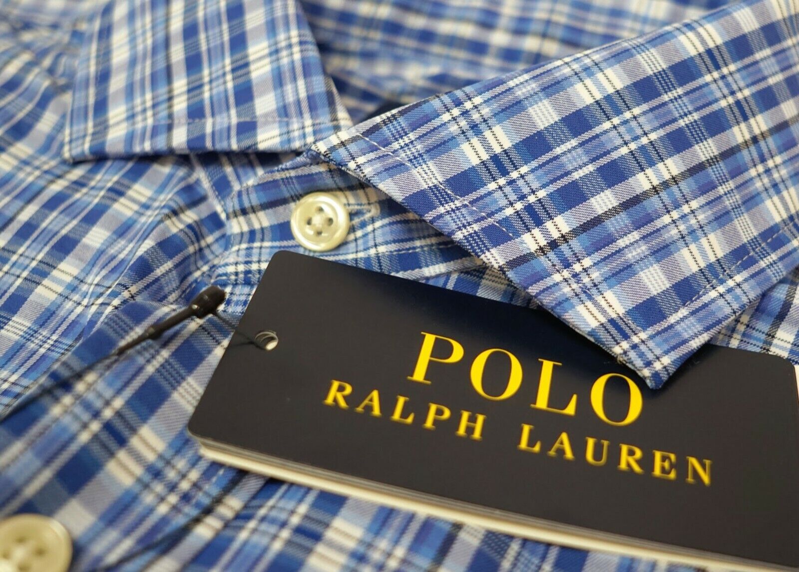 Polo Ralph Lauren Long Sleeve Shirt Classic Performance Blue Plaid $98