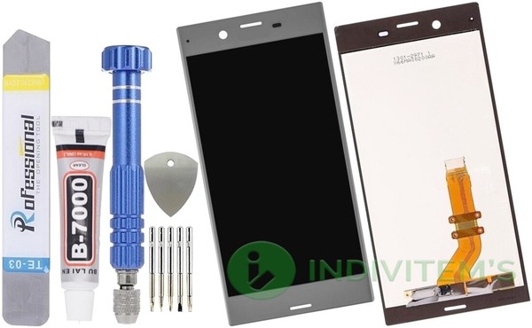 FüR Sony Xperia Xz F8331 F8332 Display Komplettes Bildschirm Lcd + Touch Silber-image