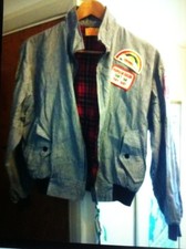 Womenspauls Boutique Bomber Jacket Stripe Zip Cotton Sizesmall10/12 Uk New