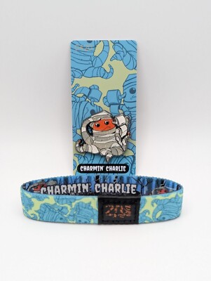 Zox Monster #420 Charmin' Charlie ~ NEW ~ Medium ~ Wristband ~ Card & Pin