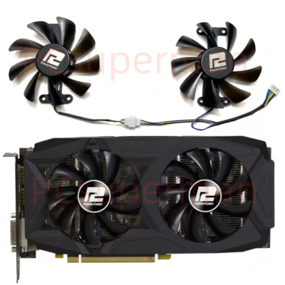 For POWERCOLOR RX580 GDDR5 2048SP Red Dragon Graphics Card Cooling