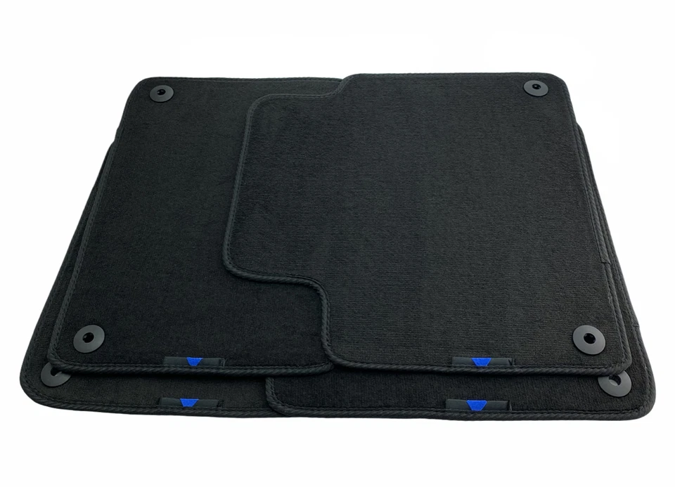 Juego de alfombrillas a medida para todos los modelos para Volvo con emblema Sripe azul Foto 2 de 4