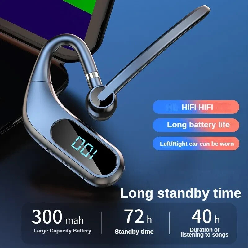 Casque Bluetooth sans fil longue durée autonomie 40h pour appels