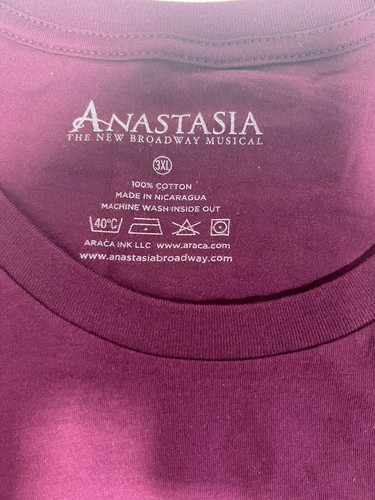 ANASTASIA The Musical BROADWAY NATIONAL TOUR TEE NEW OFFICIAL MERCHANDISE - Picture 32 of 36