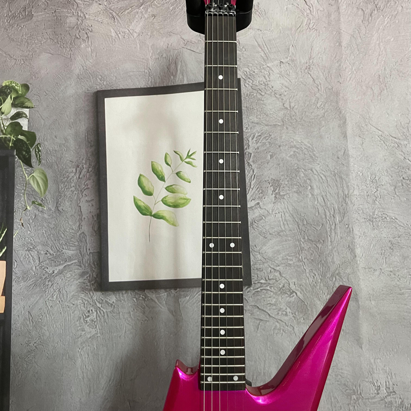 BC Style Art Collection Ironbird Electric Guitar Rose Red Body Floyd Rose Bridge
