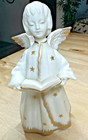 1960s Schmid Bisque Angel Figurine Revolving Christmas Music Box Silent Night