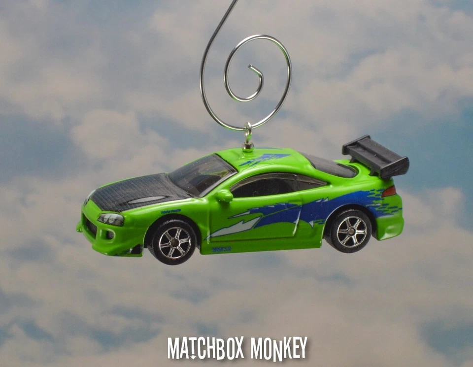 Mitsubishi Eclipse 1995 adorno de Navidad personalizado Adorno original rápido y furioso Foto 2 de 4