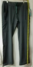Med Couture Women's Drawstring gray Scrub Pants Sz medium Nurse Medical