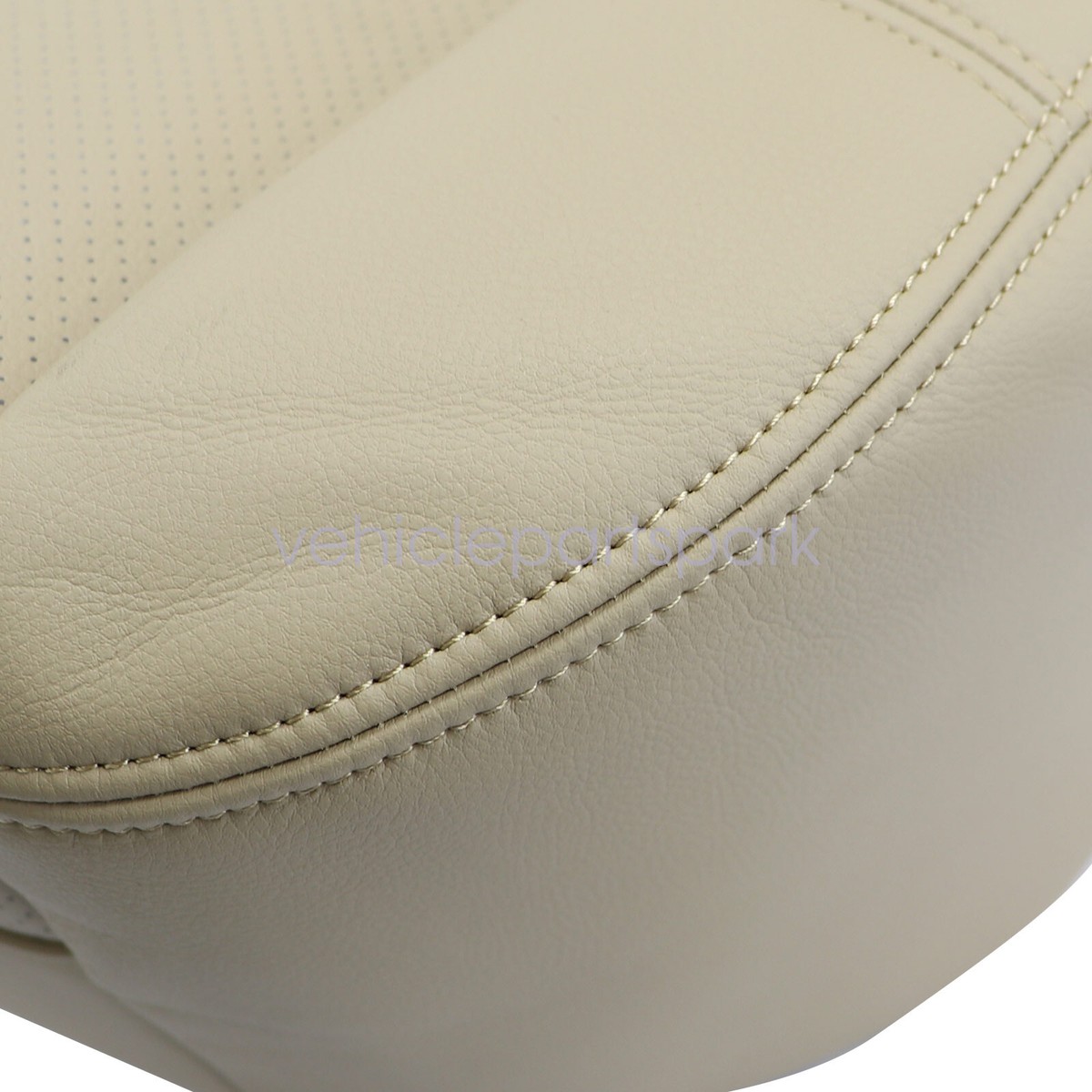 Perforated Leather Driver Bottom Seat Cover For GMC Yukon Denali 2009-2013 – Tan, Soillar