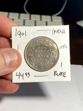 1901 India 1 Rupee