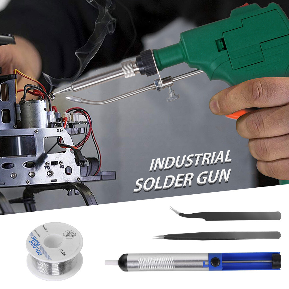 Auto Electric Soldering Iron Gun Kit 110V 60W Welding Tool With Solder