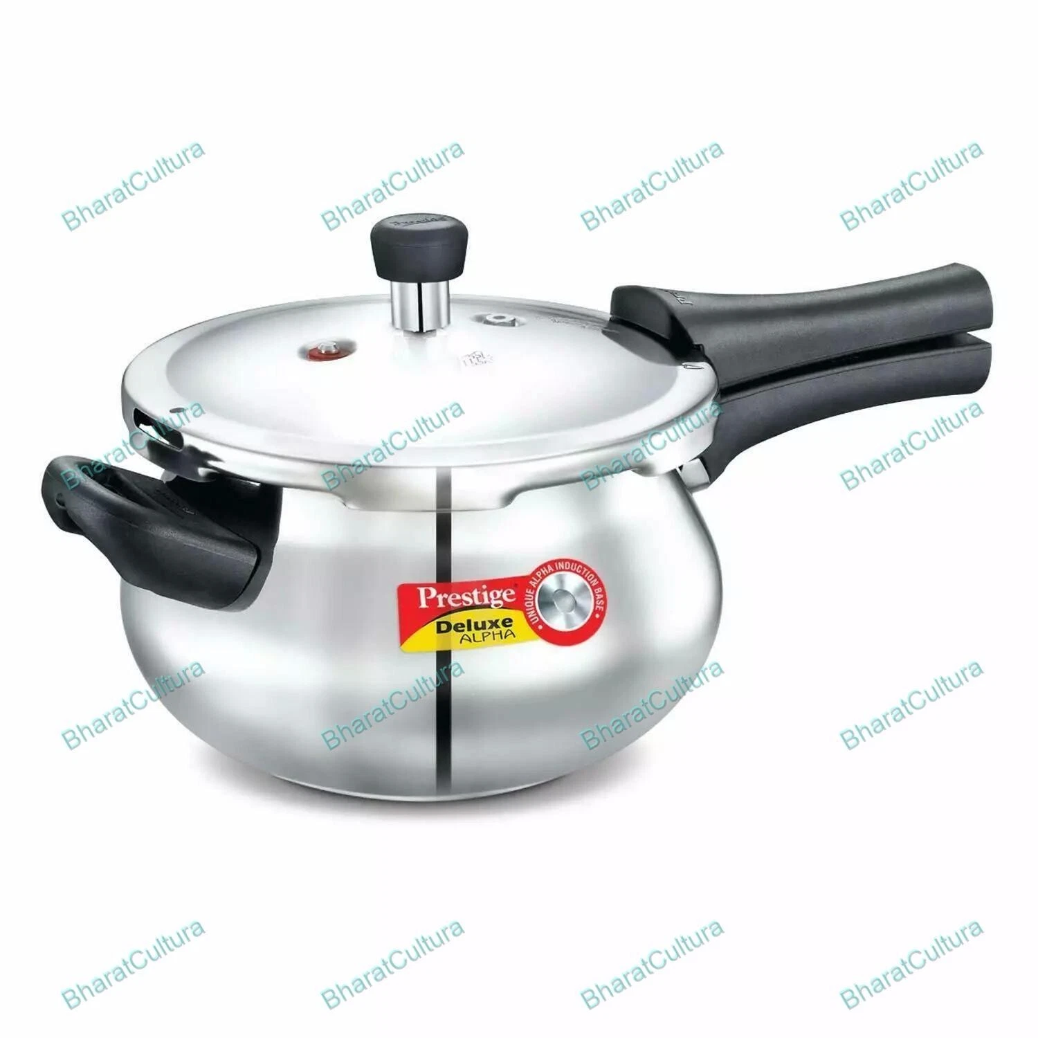 Stainless Steel Pressure Cooker 3.3Litres Silver