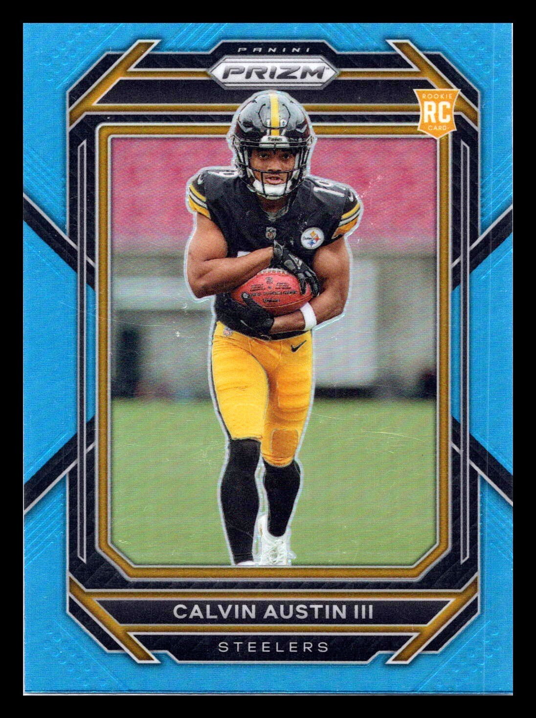 2022 Panini Prizm Rookies Light Blue Prizm Calvin Austin III #338 Rookie RC