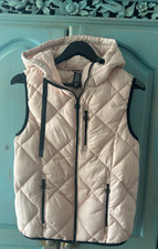 Noize Quilted Pink Vest Size Xs Full Zip Hooded Very Soft
