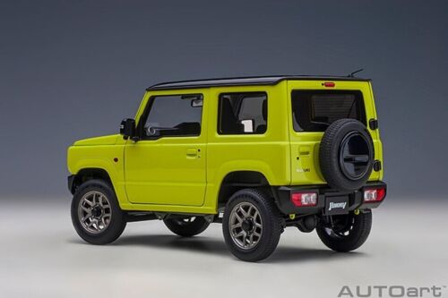 AutoArt 78501 SUZUKI Jimny (JB64) 1:18 NEW in Box KINETIC YELLOW / Black Roof - Picture 3 of 6