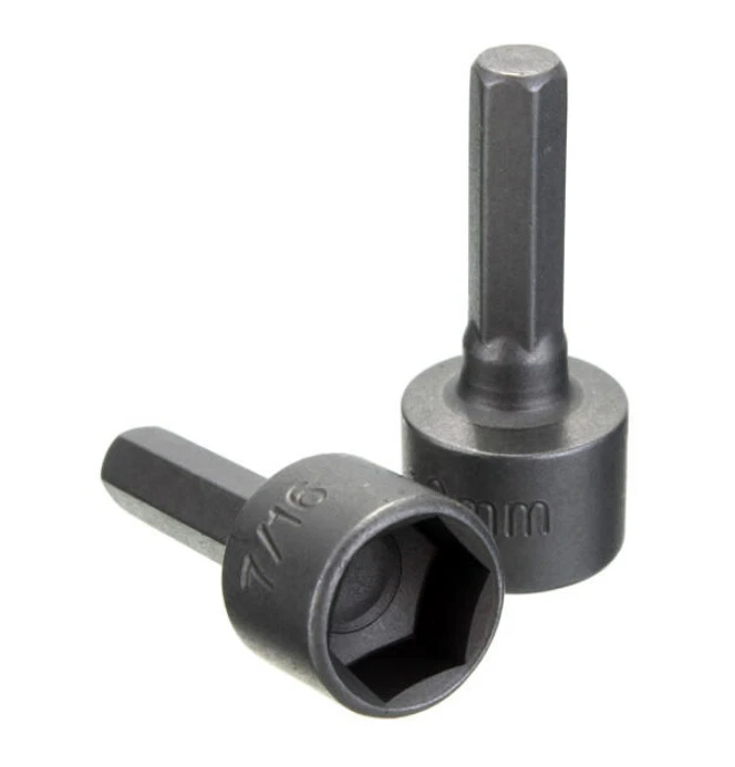 9pc Power Nut Driver Bit 1/4" Hex 5-13mm Socket Wrench Drive by Drill Machine - image 4 of 4