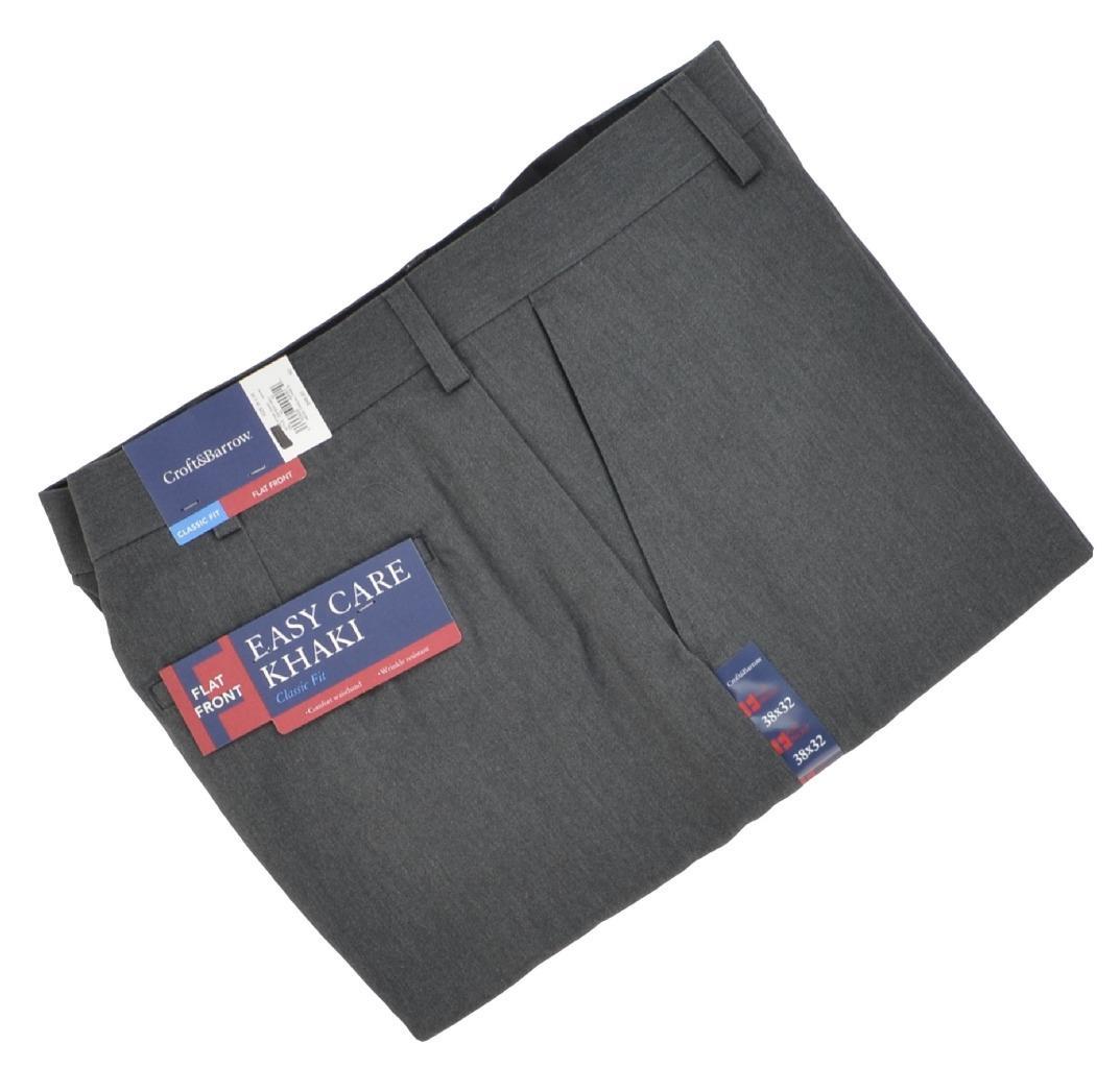 men's croft & barrow classic-fit easy-care flat-front dress pants Men's Croft & Barrow Classic-Fit Easy-Care Stretch Flat-Front Khaki Pants