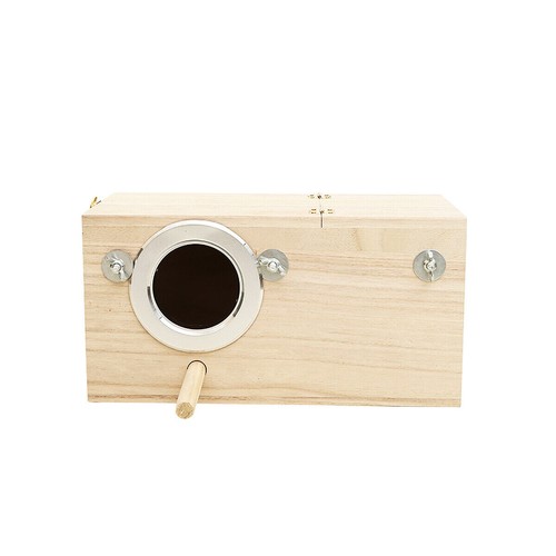 Wooden Nest Bird Breeding Box Parakeet Parrot Cockatiel Cage Nesting House S M L - Picture 12 of 16