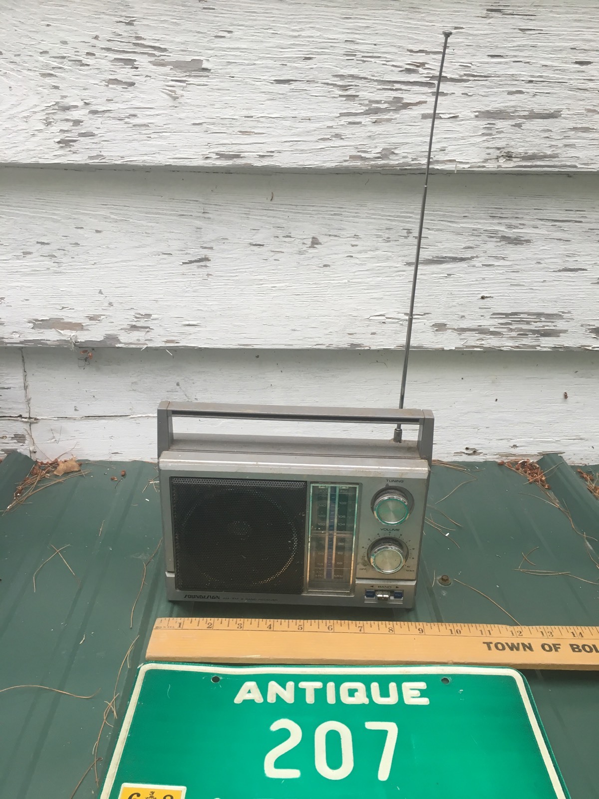 VTG PORTABLE Soundesign Transistor Radio Model No. 2277-D 4C Battery AC AM/FM HK