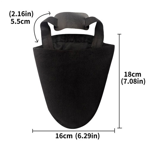 1 par de fundas ajustables para zapatos de boliche deslizantes de algodón cubierta para zapatos de boliche negra - Imagen 9 de 9