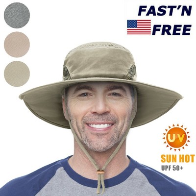 Mens Sun Hat Wide Brim Cooling Hat 
