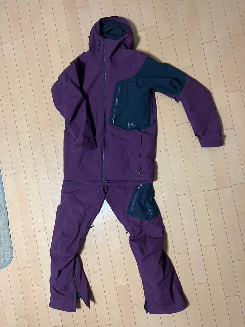 Burton AK GORE-TEX Men's Jacket Size M Pants Size S set purple