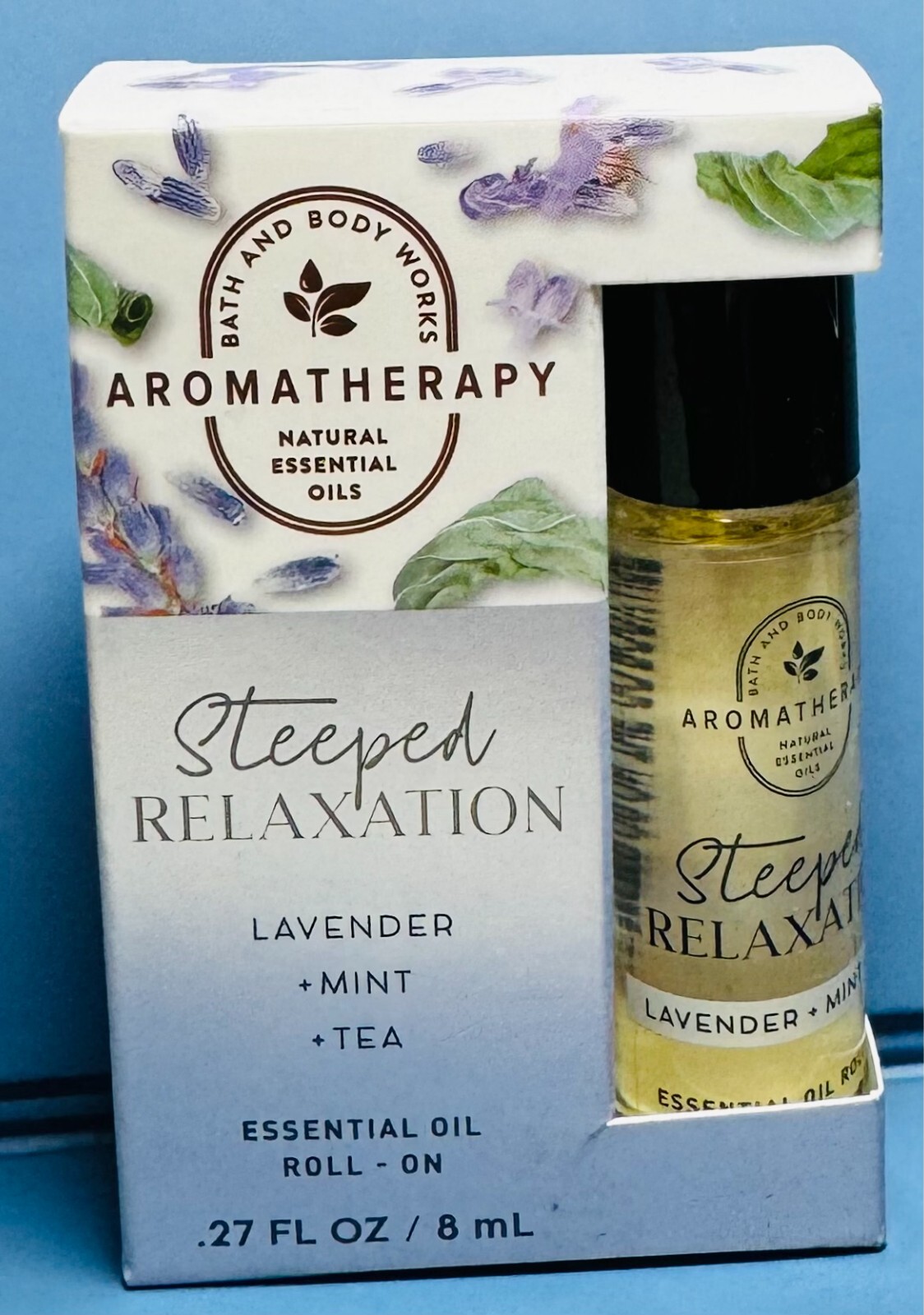 NEW Aromatherapy LAVENDER + MINT + TEA Essential Oil Roll-On * Bath & Body Works