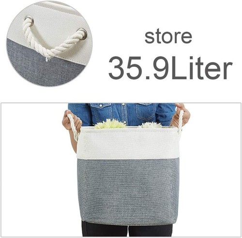 Foldable Storage Cube Basket Bin Cloth Baskets Shelves Cubby Organizers 13×13×13 - Picture 3 of 43