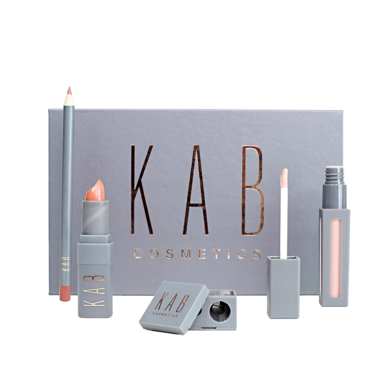 KAB Cosmetics KIT Lip Liner Lip Gloss Lipstick Sharpener - Glazed - New & Sealed