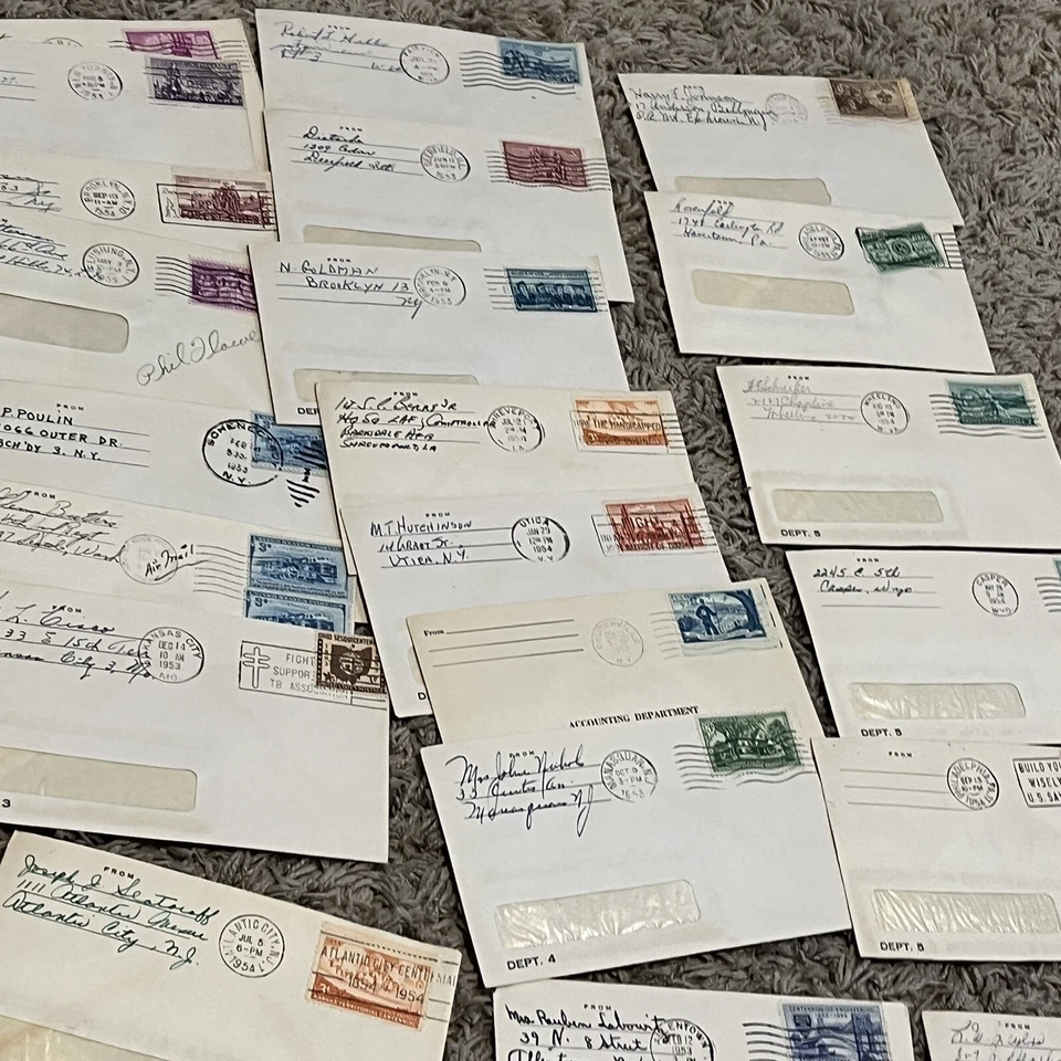 LOTE DE 100+ CUBIERTAS DE EE. UU. CON VENTANAS A FIDELIDAD VIDA MUTUA EN FILADELFIA Foto 4 de 4