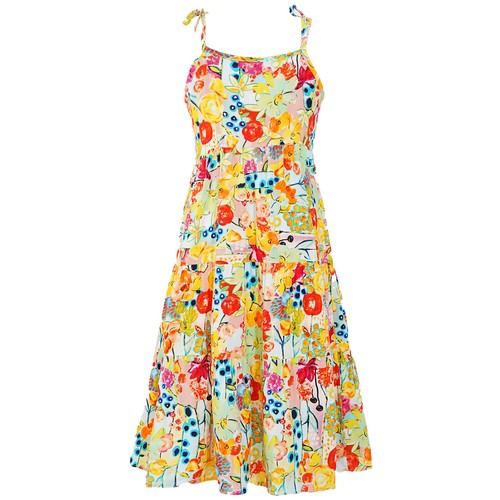 Kids Girls Dresses With Necklace Seaside Dress A-Line Sundress Summer Costume - Picture 36 of 69