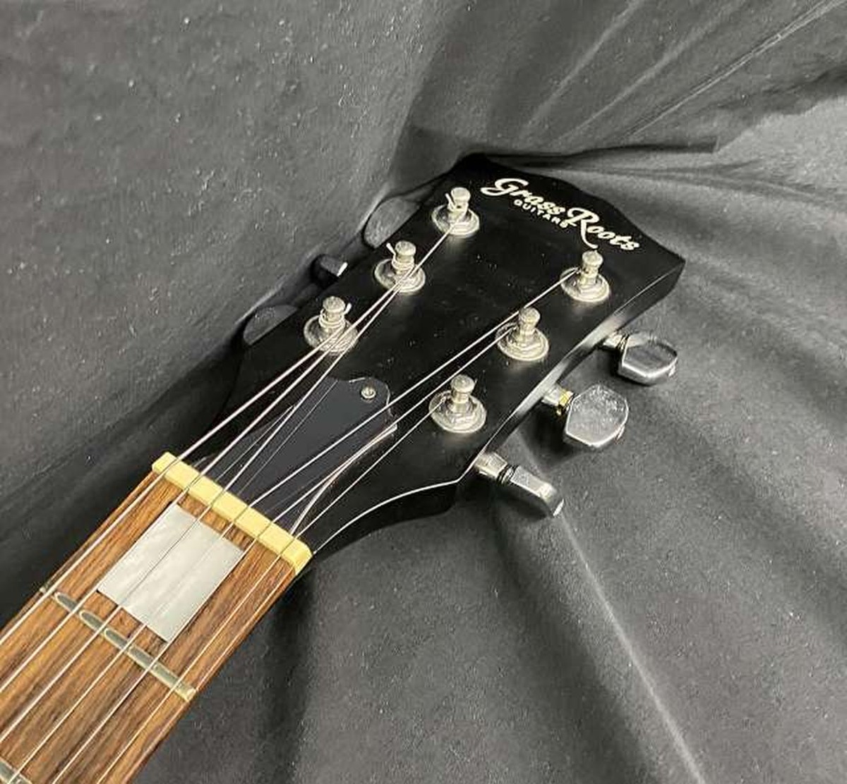 美品 Grass Roots G-I-48LP GRASSROOTS] G-I-48LP Les Paul type Blue Electric Guitar Used