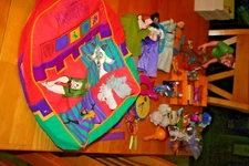 Vintage Hunchback of Notre Dame Backpack & Toys-used-Shows Signs of wear-sold as
