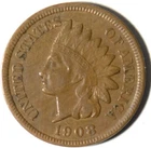1908-S 1c Indian Head Cent ~ XF