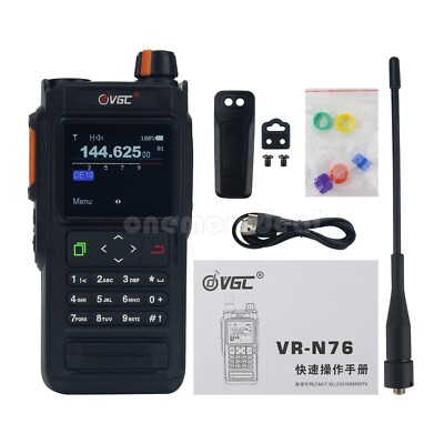 VR-N76 IP67 Portable UHF VHF Dual Band IP67 2 Way Radio Bluetooth GPS APRS/BSS