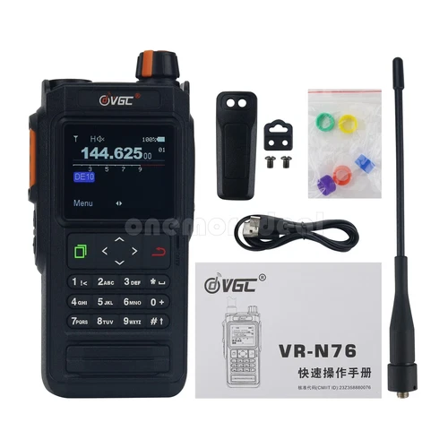 VR-N76 IP67 Portátil UHF VHF Doble Banda IP67 2 Vías Radio Bluetooth GPS APRS/BSS - Imagen 1 de 56