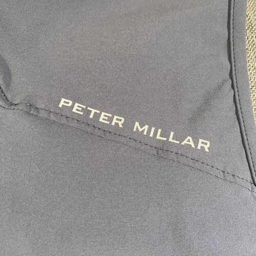 NWT Peter Millar Crown Sport Steel Fleece Adapt 1/4 Zip Golf Vest Men Large Blue - Picture 5 of 12